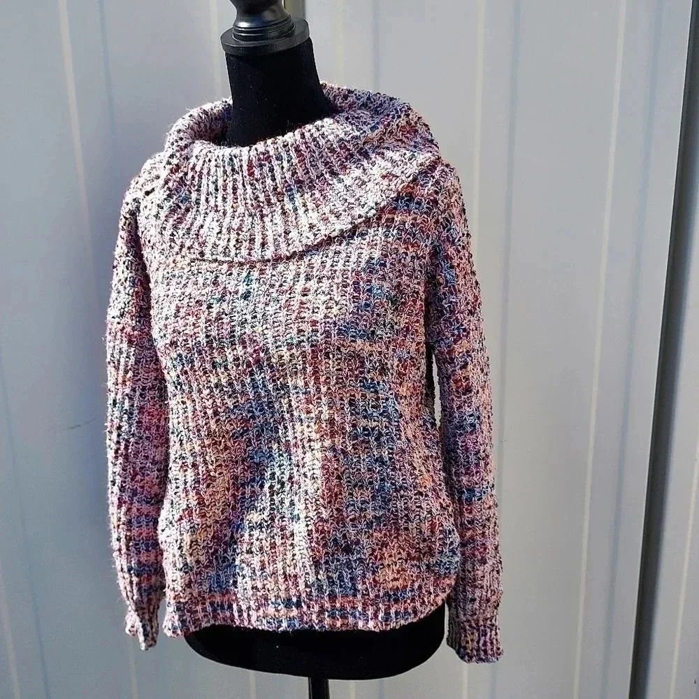 Art Class Girls XXL (18) Multi Color Sweater Pullover Cowl Neck - Picture 4 of 8